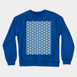 Blue Trillium Pattern Crewneck Sweatshirt